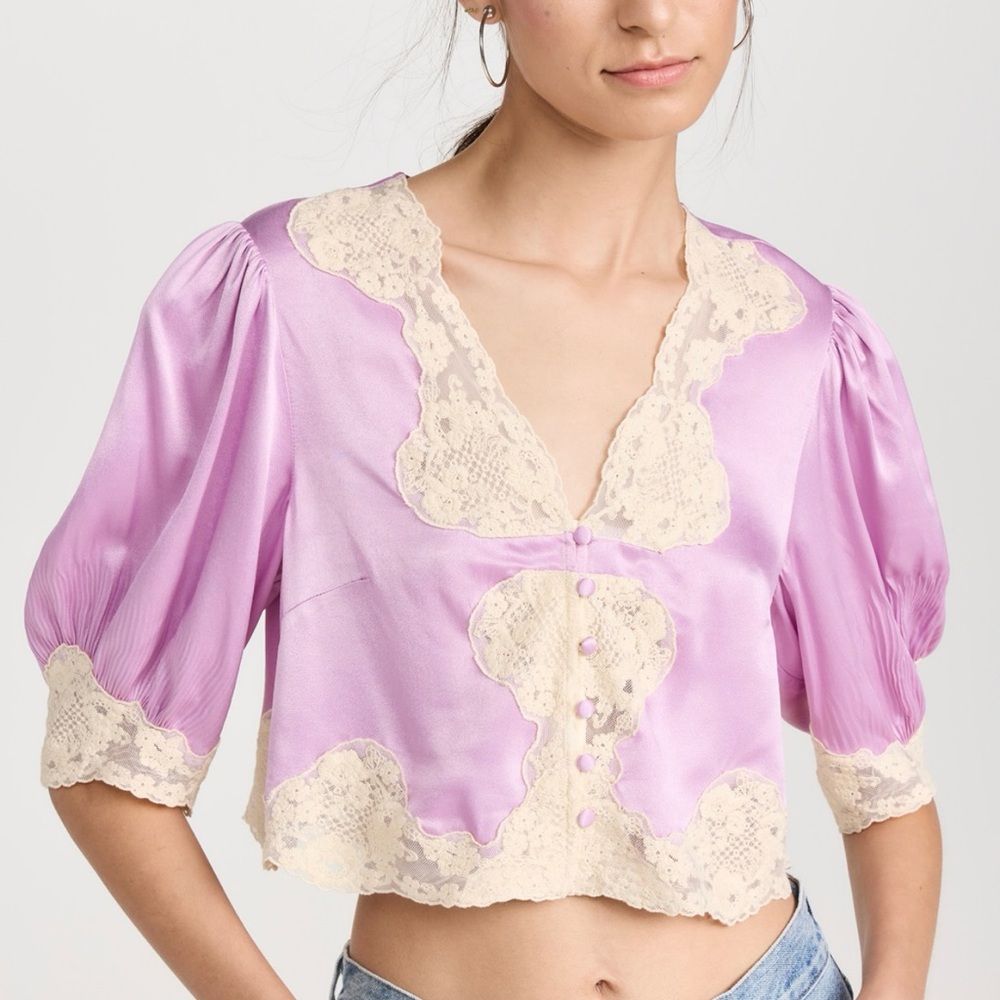 RIXO Yasmin Blouse - NEW WITH TAGS
